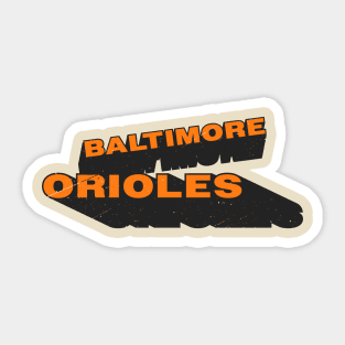 Vintage 70s ORIOLES showtime! Sticker